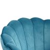 Picture of Test No Order - EVELYN Curved Flared Accent Velvet Chair (Blue)