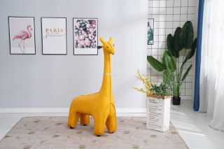 Picture of Test No Order - GIRAFFE INSPIRATION KIDS NOVELTY STOOL - Yellow