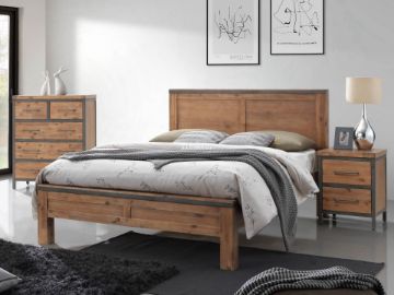 Picture of Test No Order - KANSAS Bed Frame in Queen/Super King Size (Acacia Wood)