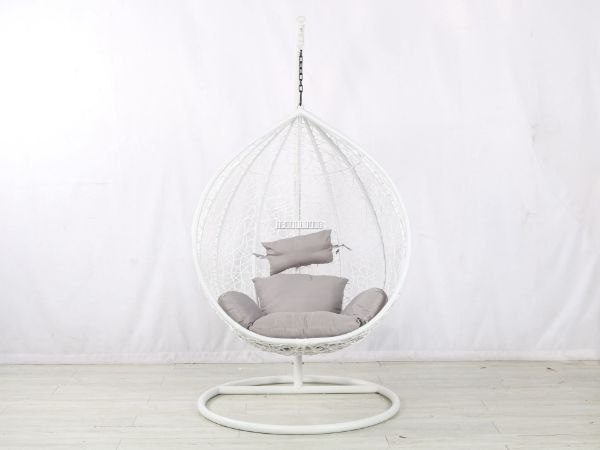 Picture of Test No Order - ALBURY Outdoor Rattan Hanging Egg Chair (White)