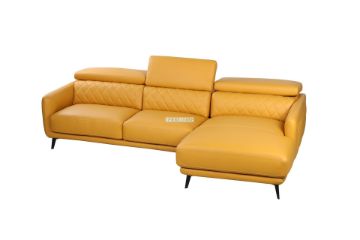 Picture of Test No Order - LUCCA 100% Top Leather Sectional Sofa - Facing Right Chaise