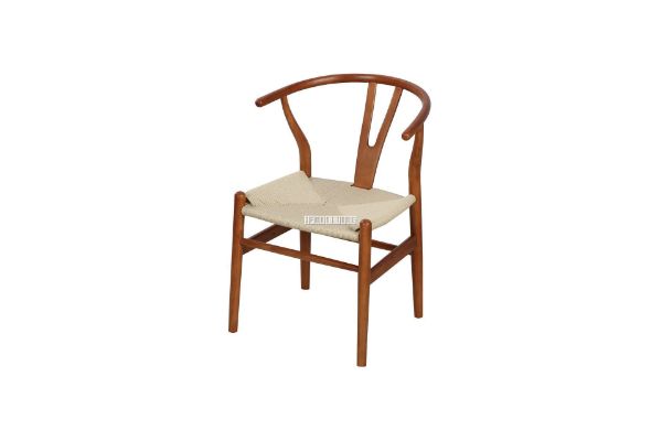 Picture of Test No Order - WISHBONE Solid Beech Y Replica Chair (Walnut)