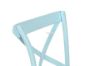 Picture of Test No Order - ALBION Solid Beech Cross Back Dining Chair with Rattan Seat (Blue)