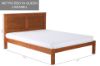 Picture of Test No Order - METRO Pine Bed Frame Single/King Single/Double/Queen Size (Caramel)