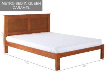 Picture of Test No Order - METRO Bed Frame (Caramel) - Queen