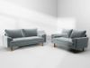 Picture of Test No Order - FAVERSHAM Sofa (Greyish Cyan) - 2 Seat