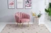 Picture of Test No Order - LISTON Curved Flared Accent Chair (Pink Velvet)