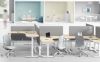 Picture of Test No Order - UP1 L-SHAPE Adjustable Desk Frame (White/Black)