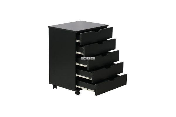 Picture of Test No Order - WOOSTER 5 DRW File Cabinet (Black)