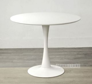 Picture of Test No Order - TULIP Round Dining Table (White) - 80cm Diameter Table