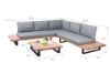 Picture of Test No Order - BASTON Aluminum Frame Sectional Outdoor Sofa Set