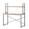 Picture of Test No Order - HENMAN 120 Work Desk with Top Shelf (Black)