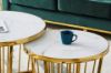 Picture of Test No Order - MONTROSE Marble Top Coffee/Side Table (Gold)