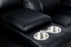 Picture of Test No Order - PASADENA Reclining Sofa Range in Air Leather (Black)