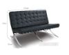 Picture of Test No Order - BARCELONA 2-Seater Sofa (Italian Leather)