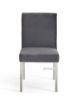 Picture of Test No Order - MARCANO Velvet Dining Chair with Silver Stainless Steel Frame (Grey)