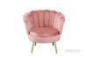 Picture of Test No Order - EVELYN Curved Flared Accent Velvet Chair (Pink)