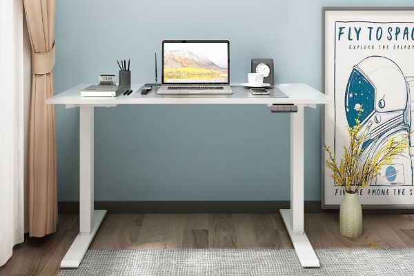 Picture of Test No Order - UP1 120 TWIN MOTOR Electric Height Adjustable Standing Desk (White)