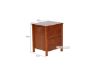 Picture of Test No Order - METRO 2-Drawer Bedside Table (Caramel)