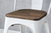 Picture of Test No Order - TOLIX Replica Dining Chair With Solid Rustic Pine Wood (White)