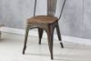 Picture of Test No Order - TOLIX Replica Dining Chair With Solid Rustic Pine Wood (Bronze)