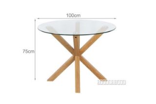 Picture of Test No Order - POLO Glass Round Dining Table - 100