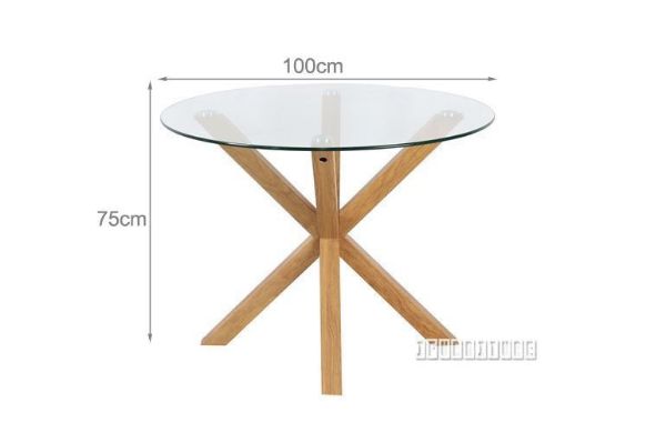 Picture of Test No Order - POLO Glass Round Dining Table - 100