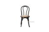 Picture of Test No Order - RAYMON Solid Beech Dining Chair with Rattan Seat (Black)