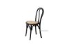 Picture of Test No Order - RAYMON Solid Beech Dining Chair with Rattan Seat (Black)