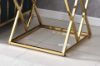 Picture of Test No Order - DIAMOND 55 Glass Top with Golden Stainless Steel Frame Side Table