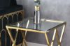 Picture of Test No Order - DIAMOND 55 Glass Top with Golden Stainless Steel Frame Side Table