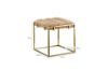 Picture of Test No Order - CANARY Gold Frame Velvet Foot Stool (Beige)