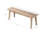 Picture of Test No Order - LEAMAN 1.2M Solid Acacia Wood Dining Bench