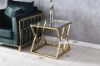 Picture of Test No Order - DIAMOND 55 Glass Top with Golden Stainless Steel Frame Side Table