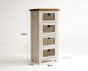 Picture of Test No Order - BODDE 4 DRW Pine Wood Cabinet with Rattan Shelf