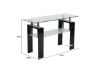 Picture of Test No Order - HORIZON Glass Console Table (Black)