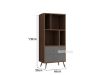 Picture of Test No Order - RIO 138cmx60cm Bookshelf Solid Lacquer (Real Dark Walnut Veneer)