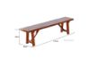 Picture of Test No Order - EILBY Solid Pinewood & Veneer Bench (Dark Brown)