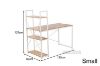 Picture of Test No Order - CITY Desk with Shelf (White) - 120cm