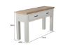 Picture of Test No Order - SICILY 2 DRW Hall Table Solid Wood - Ash Top