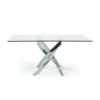 Picture of Test No Order - DALLAS 160 Glass top Stainless Dining Table (Silver)