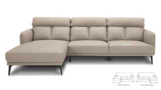 Picture of Test No Order - SIKORA Genuine Leather Sectional Sofa - Facing Left