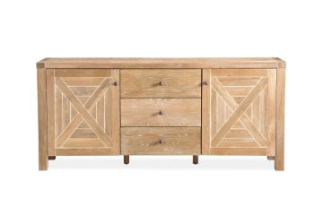 Picture of Test No Order - CORSICA 2 Door 3 Drawer Oak Veneer Buffet (Natural Wash)