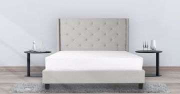 Picture of Test No Order - ELY Fabric Bed Frame in Queen/King Size (Light Grey)