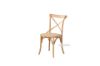 Picture of Test No Order - ALBION Solid Beech Cross Back Dining Chair with Rattan Seat (Natural Colour)