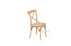 Picture of Test No Order - ALBION Solid Beech Cross Back Dining Chair with Rattan Seat (Natural Colour)