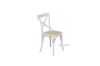 Picture of Test No Order - ALBION Solid Beech Cross Back Dining Chair with Rattan Seat (White)