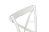 Picture of Test No Order - ALBION Solid Beech Cross Back Dining Chair with Rattan Seat (White)