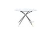 Picture of Test No Order - KORA 110 Glass Top Dining Table (Black + Gold)