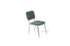 Picture of Test No Order - LASKY Gold Frame Fabric Dining Chair (Green) - Set of 2